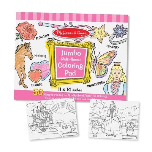 Melissa&Doug- kreatív játék jumbo színező-lányos