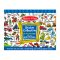 Melissa&Doug- kreatív játék matricagyűjtő füzet matricával dinó járművek