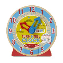 Melissa&Doug- fa készségfejlesztő játék - óra tanuló