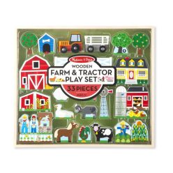 Melissa & Doug Fa építőjáték, Farm és traktor