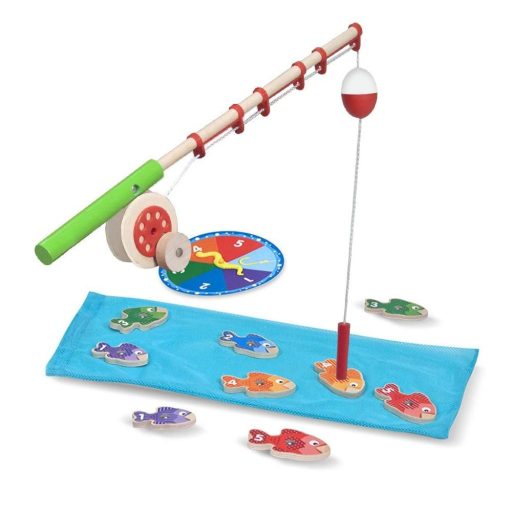  Melissa & Doug Fa készségfejlesztő játék, Mágneses-számos horgászat