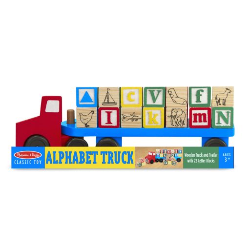 Melissa&Doug- fa készségfejlesztő játék betűszállító kamion