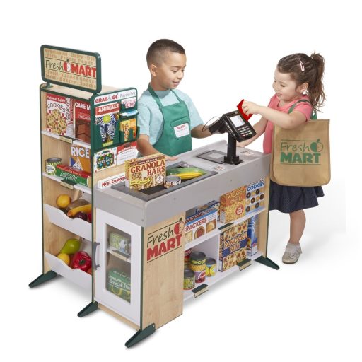 Melissa&Doug- szerepjáték kellékek élelmiszer bevásárló