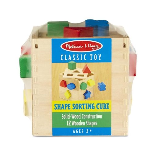 Melissa & Doug Fa készségfejlesztő játék, Formarendező kocka