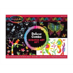 Melissa & Doug Kreatív játék -Képkarcoló deluxe szett