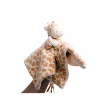 Gigi 30 cm zsiráf ujjbáb és alvóka egyben plüssfigura