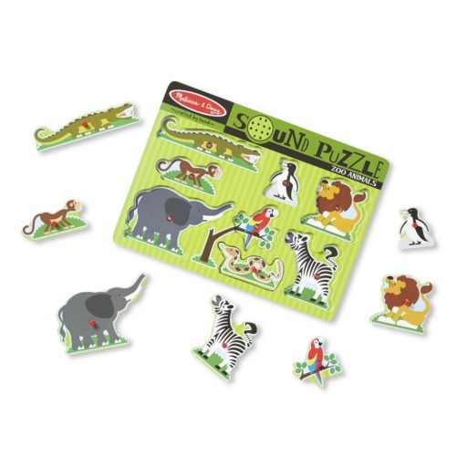 hangos puzzle-állatkert