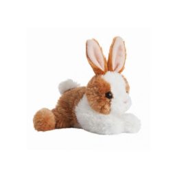 Mini Flopsies 20 cm barna-fehér nyuszi plüssfigura