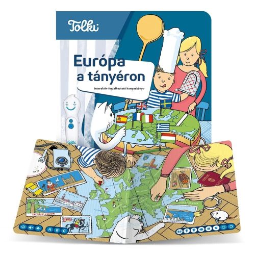 Tolki Interaktív foglalkoztató hangos könyv- Európa a tányéron