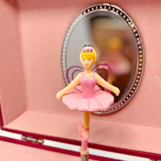 Zenélő ékszerdoboz forgó balerinával, tükörrel-Ivone