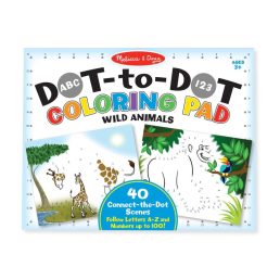   Melissa & Doug Kreatív játék, Számos színező készlet, vadállatok