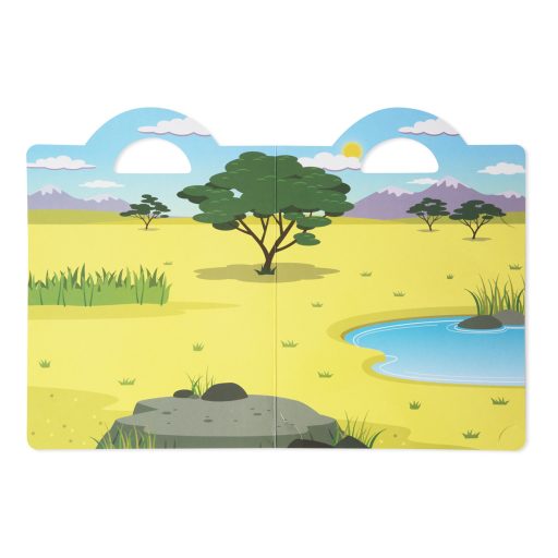 Melissa&Doug- kreatív játék pufi matrica készlet-szavanna vadállatai