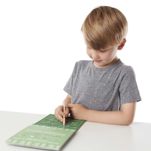 Melissa&Doug- kreatív játék- képkarc füzet- elefánt