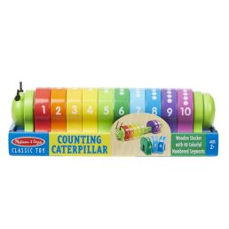  Melissa&Doug- fa készségfejlesztő játék színes számtanuló hernyó
