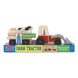 Melissa&Doug- fa jármű traktor kiegésztőkkel