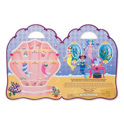 Melissa&Doug- kreatív játék pufi matrica készlet-sellők