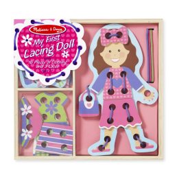   Melissa&Doug- készségfejlesztő játék fűzős öltöztető