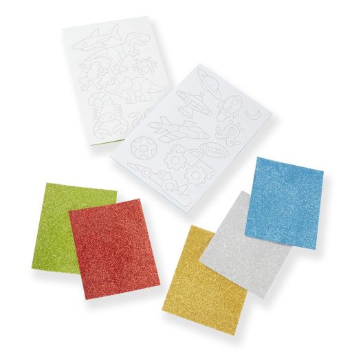 Melissa&Doug- kreatív játék -glitter pufi matrica készlet