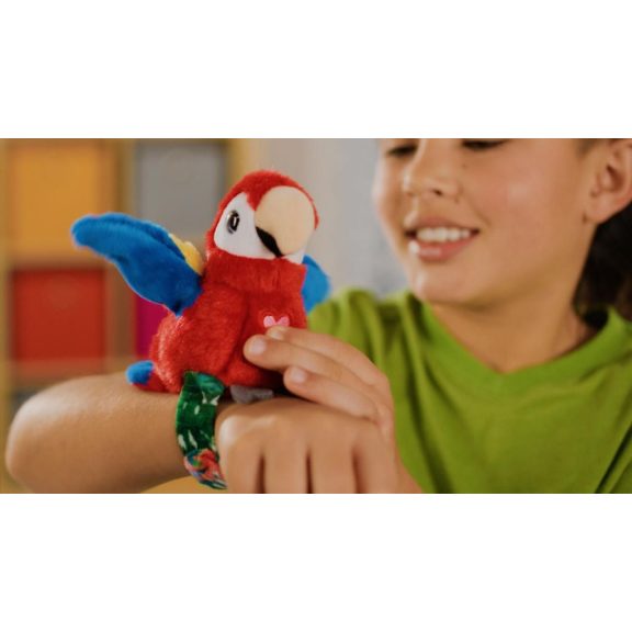  Happy Yappers interaktív plüss - piros arapapagáj