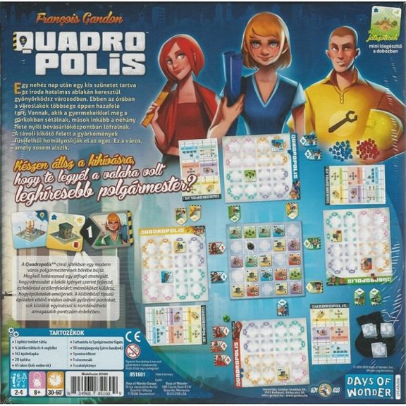 Quadropolis társasjáték       