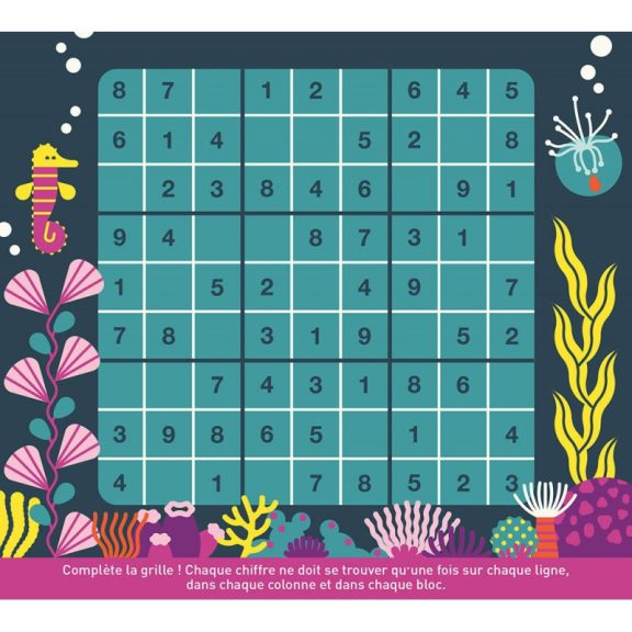 Letörölhető fejtörő feledatkártyák, A tenger alatt Auzou