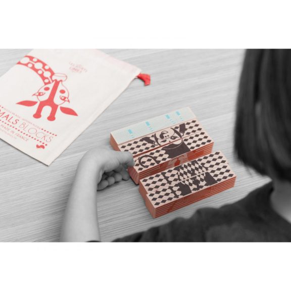 Fa kirakós blokkok, Állatok Auzou