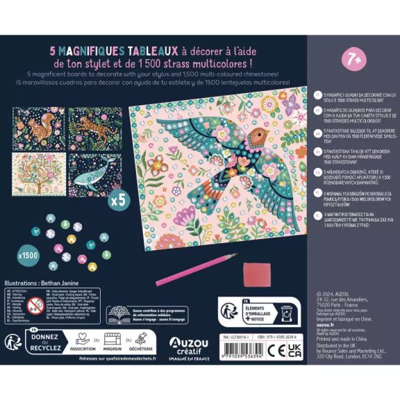 Gyémántszemes képek kreatív készlet Auzou