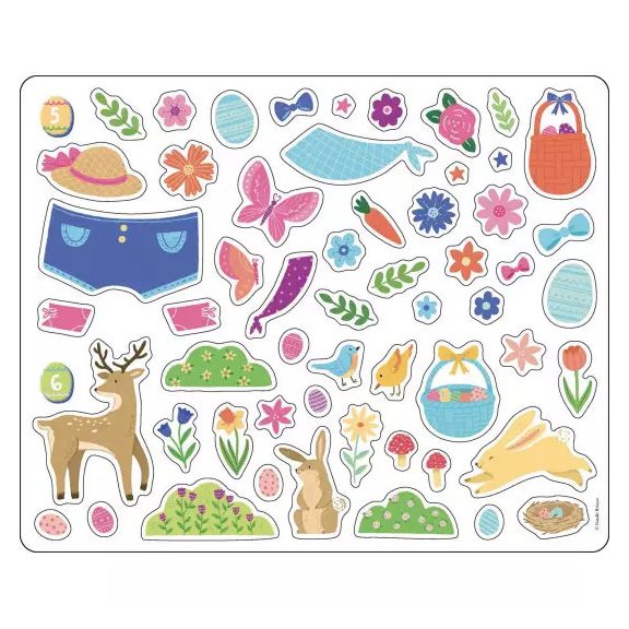 Újrahasználható matricázó készlet, Húsvét Auzou