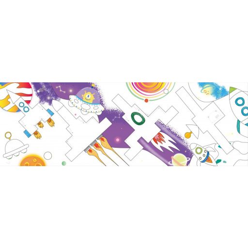 Építs és rajzolj fejlesztő kreatív zsírkréta készlet, Világűr Avenir