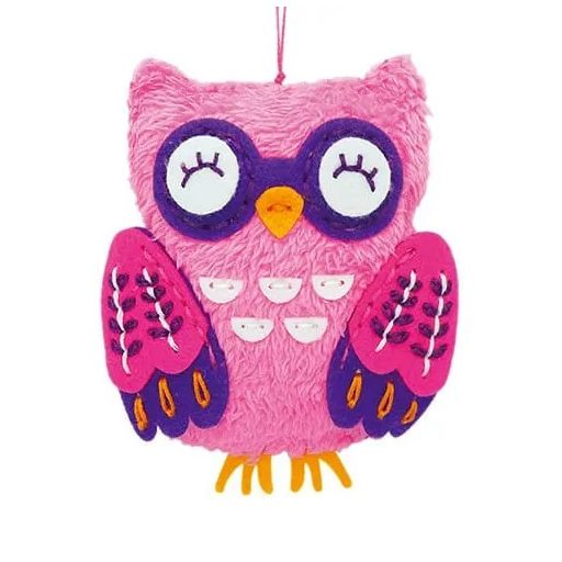 Varrható plüss kulcstartó Bagoly Avenir