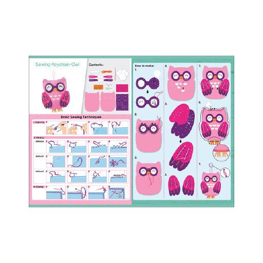 Varrható plüss kulcstartó Bagoly Avenir