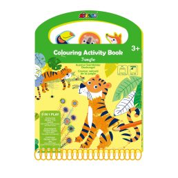   Színező könyv fejlesztő feladatokkal, 6 db színes ceruzával Avenir