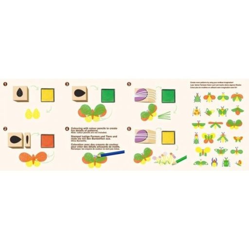 Nyomda készlet képekkel Bogarak Avenir Kids