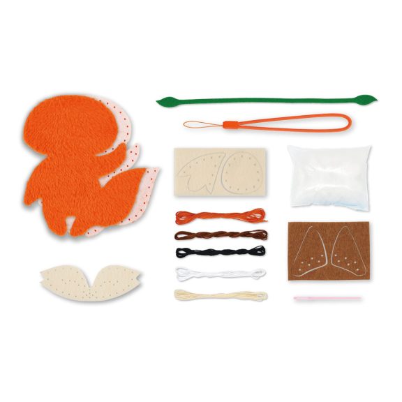 Varrható plüss kulcstartó, Róka Avenir