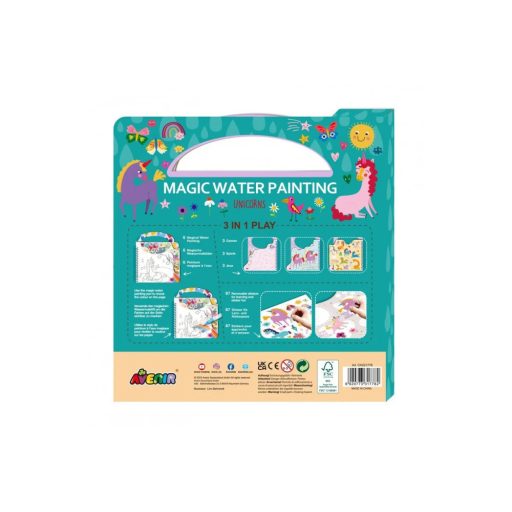 Mágikus vízzel festő könyv, Unikornisok Avenir