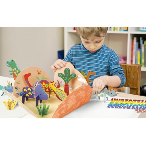 Matricázó és 3D modell készítő készlet, Dinoszauruszok Avenir