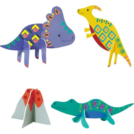 Matricázó és 3D modell készítő készlet, Dinoszauruszok Avenir