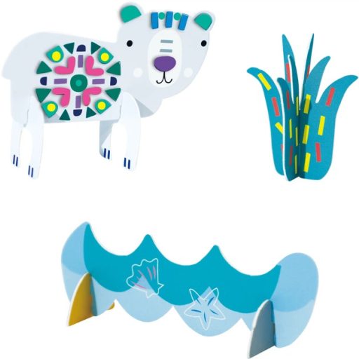 Matricázó és 3D modell készítő készlet, Tengeri és sarkköri állatok Avenir