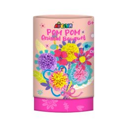 Pom-pom csokor készítő kreatív készlet -Virágok Avenir