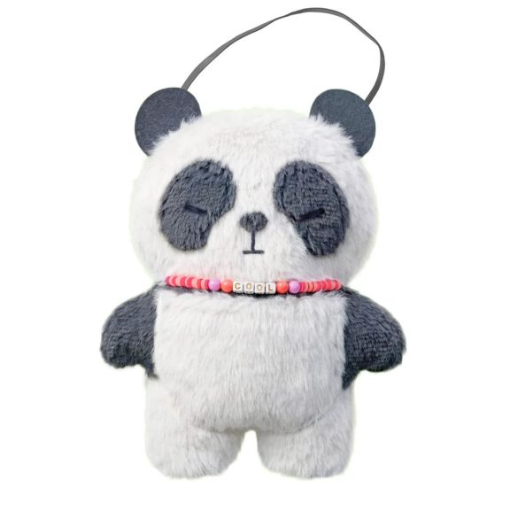 Varrható plüss nyaklánccal, Panda Avenir