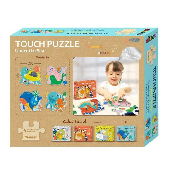 Készségfejlesztő tapintós puzzle, A tengerben Avenir