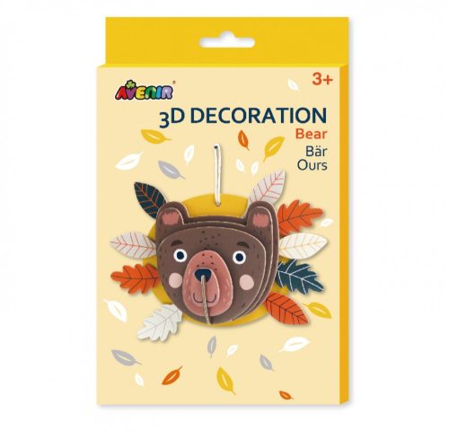 3D dekorációs puzzle , Maci