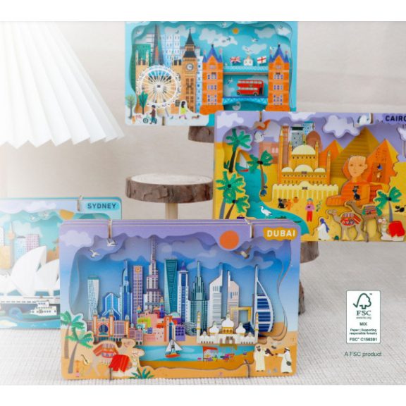 Városkép 3D puzzle, Barcelona Avenir
