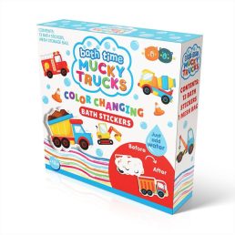   Buddy&Barney-fürdőjáték, színváltós csempetapasz sáros járgányok