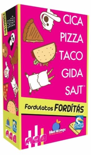  Cica, pizza, taco, gida, sajt: Fordulatos fordítás- kiegészítő társasjáték
