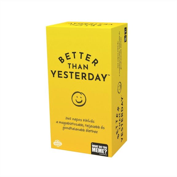 Better Than Yesterday motivációs játék 1főnek
