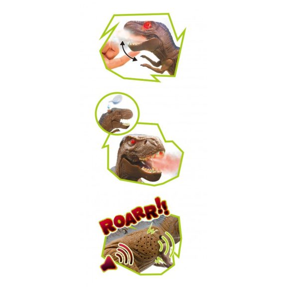 Távirányítós T-Rex füst és fény efekttel BUKI