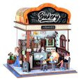 Dioráma fa 3D puzzle LED világítós- Pékség BUKI