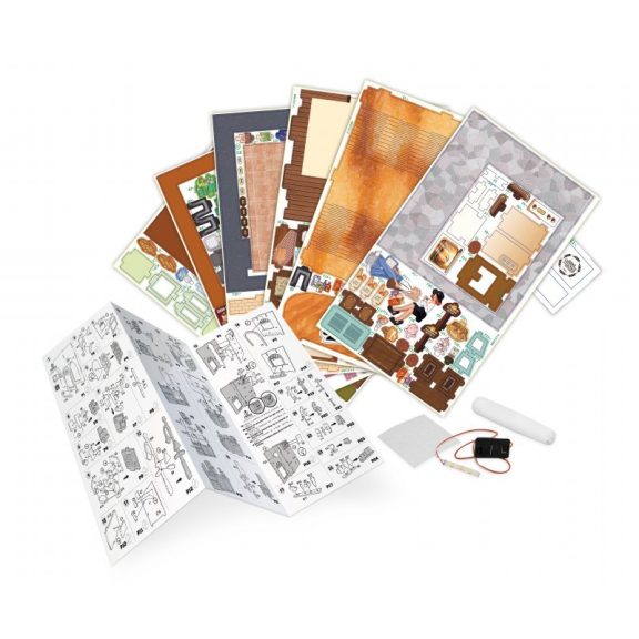Dioráma fa 3D puzzle LED világítós- Pékség BUKI
