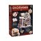 Dioráma fa 3D puzzle LED világítós- Könyvesbolt BUKI